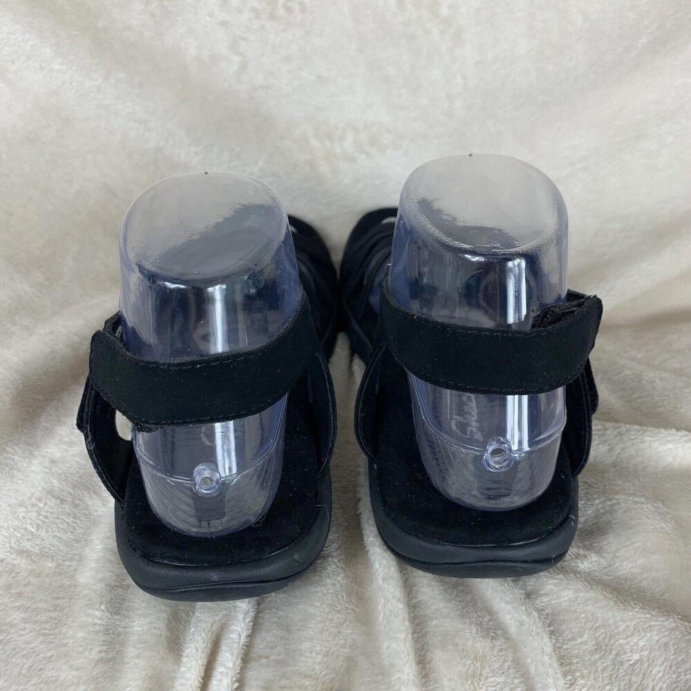 Skechers Womens Reggae Slim Takes Two Black Sandals Size 8 - 163112 BBK - Picture 4 of 10